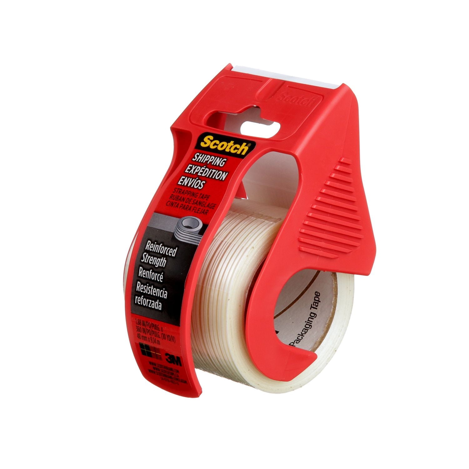 Scotch® Shipping Strapping Tape with Dispenser 50-ESF, Clear, 1 Dispenser/Pack