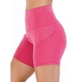 thumbnail image 4 of Women's Yoga Shorts Tummy Control Yoga Gym Running Shorts Athletic Active Yoga Lounge Quick Dry Activewear with Pockets, 4 of 6
