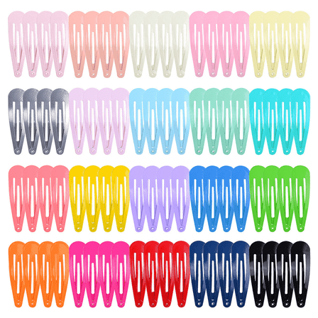 Snap Hair Clips Hair Barrettes for Girls,80 Pcs 2 Inch Non-Slip Barrettes Hair Accessories for Girls, Women, Kids Teens or Toddlers, 20Assorted ColorsToddler
