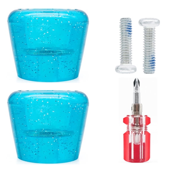 Roller Skate Toe Stops with Installation Screwdriver for Secure Braking and Lightweight Comfortable Design