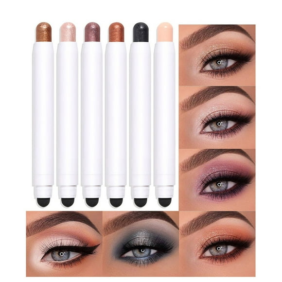 SIfdSeng Shimmers Creams Eyeshadow Stick Brightener Eyeshadow Pencil Crayon Highlighter Eye Shadow Stick Gold Eyeshadow Glitter