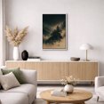 thumbnail image 5 of Framed Canvas Print Moody Mountain Forest Wall Art Dark Atmospheric Nature Landscape Decorative for Living Room Bedroom - 24"x36" WHITE, 5 of 8