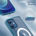 thumbnail image 6 of JETech Magnetic Case for iPhone 12/12 Pro 6.1-Inch Compatible with MagSafe Wireless Charging, Shockproof Phone Bumper Cover, Anti-Scratch Clear Back (Navy), 6 of 7