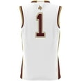 thumbnail image 3 of Unisex GameDay Greats #1 White Texas State Bobcats Lightweight Basketball Jersey, 3 of 4