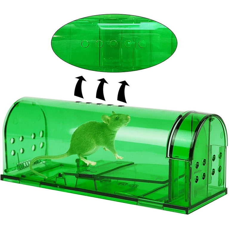 Transparent Reusable Mouse Trap No Kill Rats Cage Mousetrap Smart