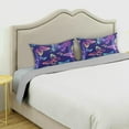 thumbnail image 3 of Rainbow Butterflies Satin Pillowcase for Hair and Skin Silk Pillowcase, King Size(20x40 inches) - Slip Cooling Satin Pillow Covers with Envelope Closure（356） Home Decor Gifts, 3 of 7