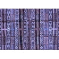 thumbnail image 1 of Ahgly Company Machine Washable Indoor Rectangle Abstract Blue Modern Area Rugs, 4' x 6', 1 of 4