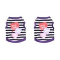 thumbnail image 4 of Billuyoard Clothing Summer Vests Kiss Letter Pattern Printed Apparel Jacket Coat Beauty Costumes Stripes for Small Dogs Teddy Type1 NO1, 4 of 6