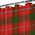 thumbnail image 3 of Red Green Checkerboard Checkered Pattern Shower Curtain 84"x72" ,Bathroom Decorative Shower Curtains Set with 12 Hooks,Modern Waterproof Washable Shower Curtain, 3 of 6