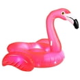 thumbnail image 5 of Summer Waves Frosted Pink Inflatable Flamingo Swimming Pool Float with LED Light, 5 of 5