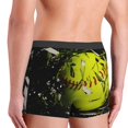 thumbnail image 6 of Salouo Ball Print Men's Boxer Briefs,Breathable Underwear Elastic Waistband Briefs for Men -X-Large, 6 of 8