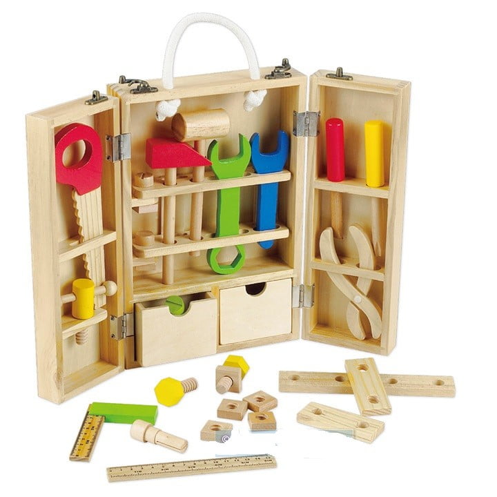 Caja De Herramientas Didáctica De Madera