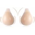 thumbnail image 1 of Adhesive Bra, Women's Invisible Backless Bra, Silicone Reusable Adhesive Bra Strapless Push Up Bra Improve Sagging Breasts - xxl, 1 of 3