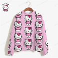 thumbnail image 1 of Sudadera con capucha y estampado de Hello Kitty para mujer, jersey de manga larga a la moda, estilo Harajuku, Tops informales, gran oferta, 2023, 1 of 4