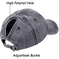 thumbnail image 4 of GFDYREE Ponytail Baseball Hat Distressed Retro Washed Womens Twill, 4 of 7
