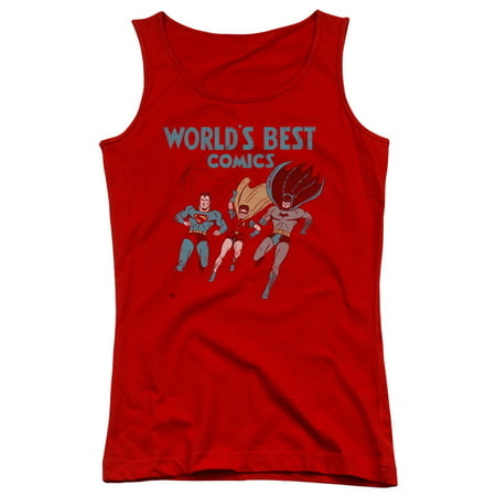 Justice League DC Comics Worlds Best Juniors Tank Top (Best Monuments To See In Dc)