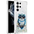 thumbnail image 2 of Slim Fit Phone Case for Samsung Galaxy S23 Ultra,Crystal Bling Quicksand Effect TPU Bumper Case with Four Corners Anti-Drop Protection Cover for Galaxy S23 Ultra,YBDT Owl, 2 of 7