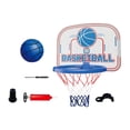 thumbnail image 2 of Juego de aro de baloncesto, regalo para el hogar, divertido kit de mini aro de baloncesto para montar en la puerta Azul naranja, 2 of 9