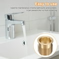 thumbnail image 5 of Faucet Nut Fixed Base, ID 1.18"xH 1.42" Copper Fixing Nut Tap Fastener, Fixed Faucet Assembly for Kitchen and Bathroom, 5 of 5