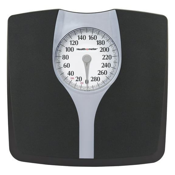 Health O Meter Dial Bathroom Scale, Black