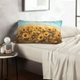 thumbnail image 6 of Balery Sunflower Field Bliss Bedding Queen Pillow Cases - Envelope Closure - Soft Brushed Microfiber Fabric - Shrinkage and Fade Resistant Pillow Cases-14"x20", 6 of 6