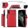 thumbnail image 4 of Funda tipo cartera para iPhone XS Max con tarjetero y correa para el hombro para mujer, 4 of 5