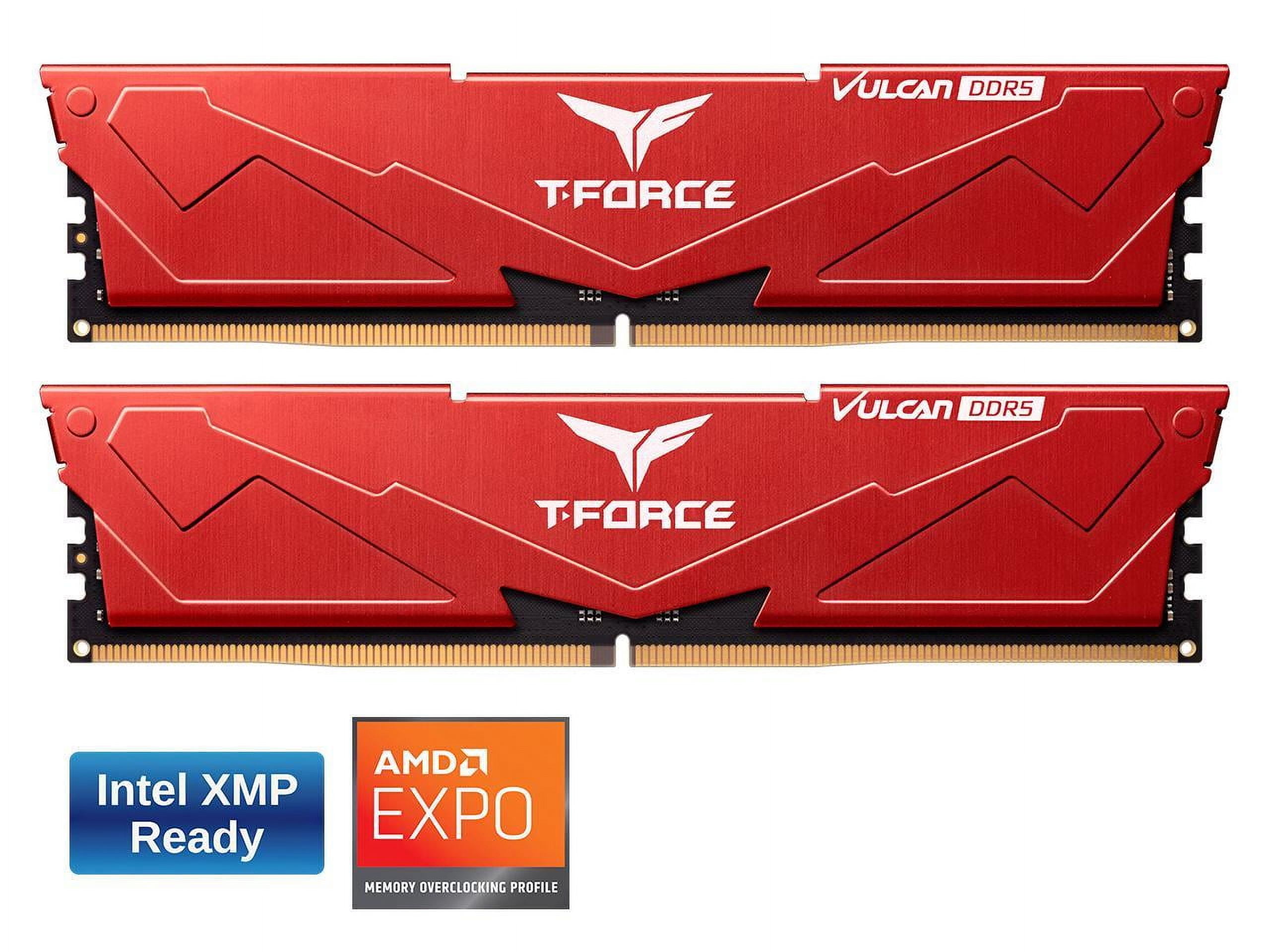 Team T-Force Vulcan 32GB 288-Pin Computer RAM DDR5 5600