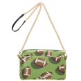 thumbnail image 2 of FORMRS Women Crossbody Purse with Chain Strap Vegan Leather Shoulder Handbag, Game Day Footballs, 2 of 7