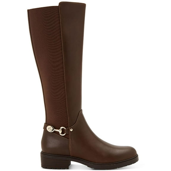 Giani Bernini Womens Barnibee Leather Riding Knee-High Boots