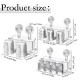 thumbnail image 2 of Suction Cup Toothbrush Holder with Caps for Bathroom, No Drilling & Wall Mounted with Toothpaste Holder, Punch Free Toothbrush Holder Set, Bathroom Organizer for Toiletry, 1 Pcs, 12.8x5.75x7.36", 2 of 8