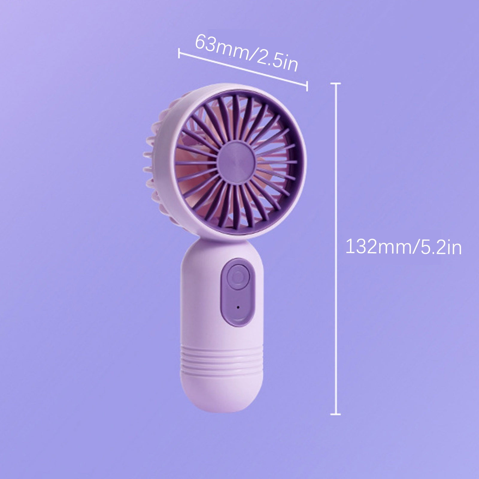 Darzheoy Handheld Mini Fan, USB Rechargeable Small Pocket Fan, Portable Fan for Travel/Summer/Concerts/Lash, Gifts for Kids Girls Women Men