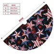thumbnail image 5 of 4th of July Patriotic red white blue Stars and Stripes Tree Skirt Xmas Tree Mat Christmas Tree Ornaments Decorations Holiday Party Indoor Outdoor 48", 5 of 6