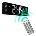 thumbnail image 4 of Reloj de pared Digital, fecha de temperatura, pantalla de , cuenta arriba y temporizador, alarmas duales, reloj despertador Digital LED para sal BLESIY Reloj de pared digital, 4 of 8
