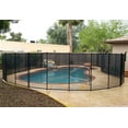 thumbnail image 1 of VINGLI Pool Fence 4Ft x 96Ft Swimming Pool Fence in Ground Pool Safety Fencing, Black, 1 of 8