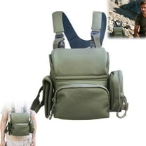 Binocular Harness Chest Pack Lightweight Binocular Case with Rangefinder Waterproof Pouch Pocket for Birdwatching Hiking