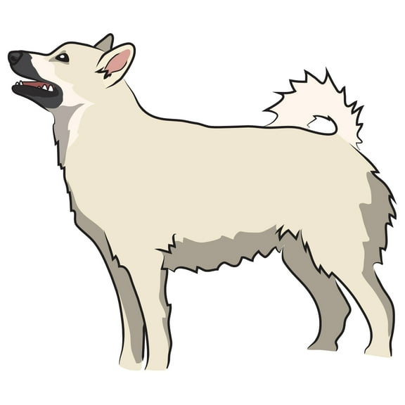 Norwegian Buhund Decal | Indoor/Outdoor | Dog Lover Super Cute Sticker for SUV Windows, Dorm Rooms, Bedroom, Offices | SignMission personalized gift | 18"