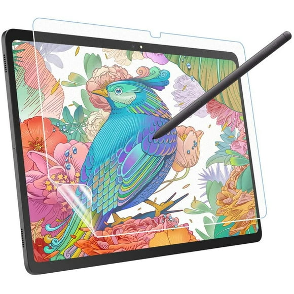 Like Paper Screen Protector Compatible with Samsung Galaxy Tab S7 Plus 2020, [Paper-Thin Film Writing] Anti-Glare Tablet PET Film fit Samsung Galaxy Tab S7 Plus 12.4" 2020 SM-T970/976/T975, Matte