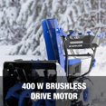 thumbnail image 2 of Restored Snow Joe 24V-X4-SB24 Snow Blower Kit Cordless Brushless Dual Stage Self-Propelled 24 in. Snow Blower + 4 x 24V 12Ah Batteries + 2 x Dual Port Chargers (Refurbished), 2 of 9