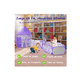 thumbnail image 3 of Carpa Casita Para Niñas Con Túnel Alberca De Pelotas 3 En 1 morado blanco, 3 of 5