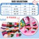 thumbnail image 5 of 6 pares de calcetines de senderismo de lana merino para niños pequeños, niños y niñas, cálidos, gruesos, térmicos, para bota alta, calcetines de regalo cómodos y resistentes., 5 of 5