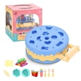 thumbnail image 2 of Máquina para hacer hamburguesas, juego de juguetes de simulación, accesorios para juegos de alimentos, tenedor, cubiertos, vajilla, cocina educativa, regalo de cumpleaños, niñas, azul Inevent FN000721-01B, 2 of 7