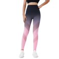 thumbnail image 2 of Tittly Yoga Pants Leggings for Women Women's New Hanging Dye Hollow Yoga High Waist Fitness Slim Fit Peach Hip Leggings Tights for Women Workout Leggings for Women Pink M, 2 of 9
