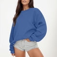 thumbnail image 2 of Fgnfyis Women's Sweatshirt Hoodless Cozy Pullover Classic Fit Soft Interior Long Sleeve Everyday Wear Womens Crewneck Sweatshirt, 2 of 6