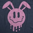 thumbnail image 2 of Womens Funny T Shirts Dripping Easter Bunny Smile Graphic Tee for Ladies Womens Graphic Tees, 2 of 9