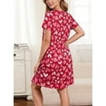 thumbnail image 5 of DAKIMOE Cotton Nightgowns for Women Soft Cotton Short Sleeve Night Shirts Womens Print Sleep Shirts Loose Comfy Pajamas Sleepwear, 5 of 7