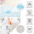 thumbnail image 3 of Luxury Bathroom Rug Set 2 PCS, French Shabby Chic Damask Classic Cottage Farmhouse Style Soft Absorbent Bath Rug and U-Shaped Toilet Rug Bath Mats for Bathroom, 17.3"x13.4"+23.6"x15.7", 3 of 4