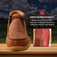thumbnail image 4 of Twisted X Men’s Casual Chukka Boot - Driving Moc Handcrafted with Full-Grain Leather Upper, Rubber Outsole, Composite Insole, and Removable Footbed, Tan,10 EE, 4 of 6
