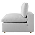 thumbnail image 6 of Modular Sofa Middle Chair, Grey Gray, Fabric, Modern Contemporary, Living Lounge Cafe Room Hotel Lobby Hospitality, 6 of 8