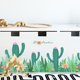 thumbnail image 3 of Un conjunto de pegatinas de pared de cactus, pegatinas de pared de plantas de flores para salas de estar, dormitorios, oficinas, decoración de pared JAMW Sencillez, 3 of 5