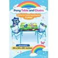 thumbnail image 4 of Gener8 Multicolor Pony Table & Chairs Set for Kids Ages 3-6, 24" x 24", 4 of 7